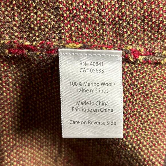 Icelandic 100% Merino Wool Cardigan Duster Nordic Fair Isle Ski Cabin Luxury XL - Picture 10 of 12